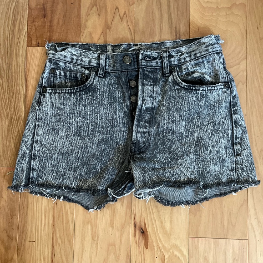 Distressed vintage Levi’s cutoff shorts
